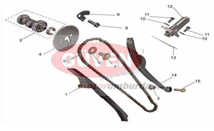 SALCANO HUNTER 140 EKSANTRİK ZİNCİRİ