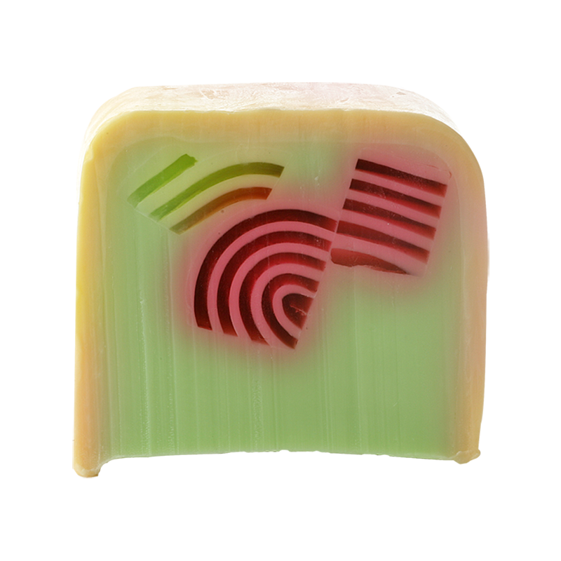 rhubarb rainbow sabun dilimi 100g lolabomb rhubarb rainbow sabun dilimi 100g lolabomb