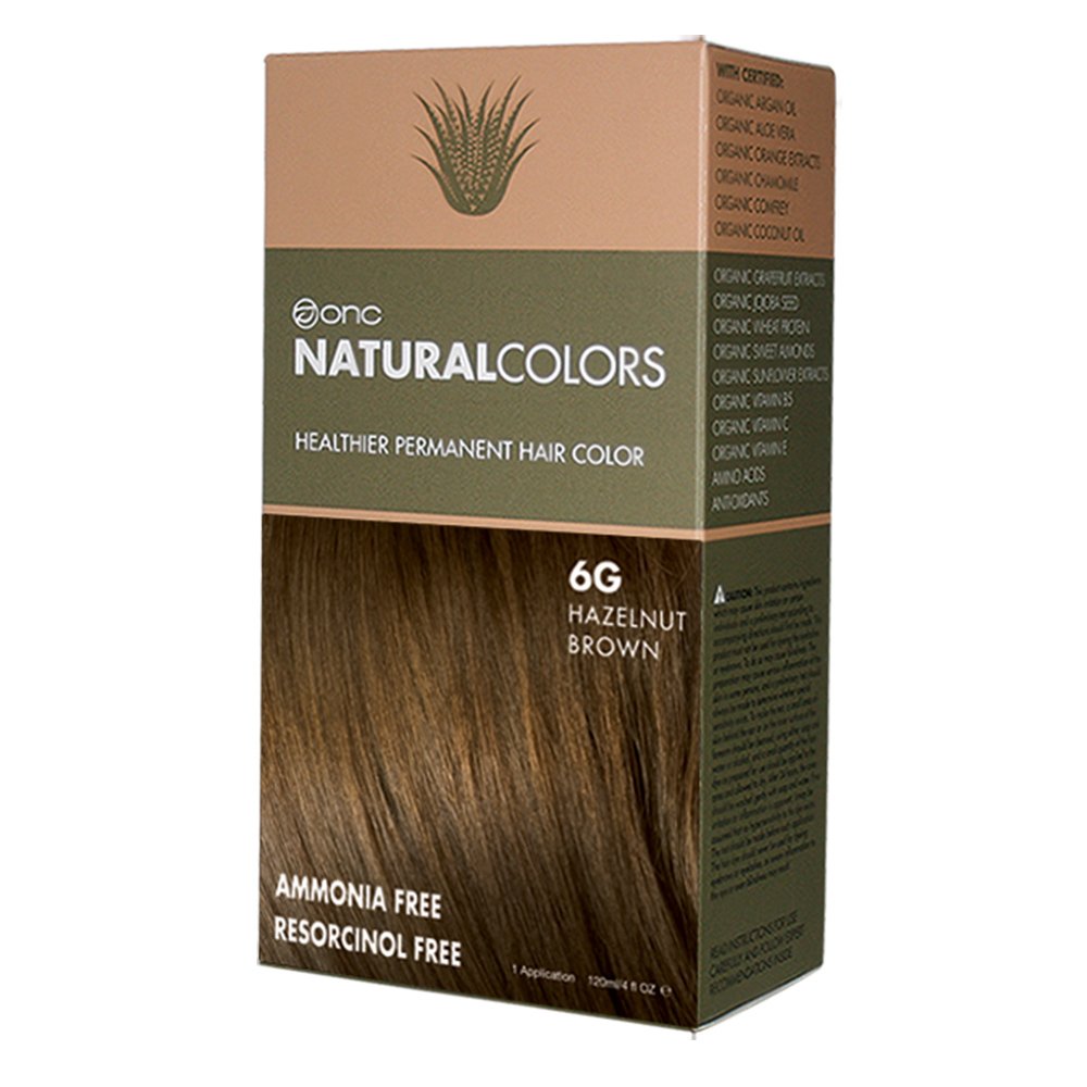 Natural Colors PLUS 6G Fındık Altın Kahve Organik İçerikli Saç Boya Kiti