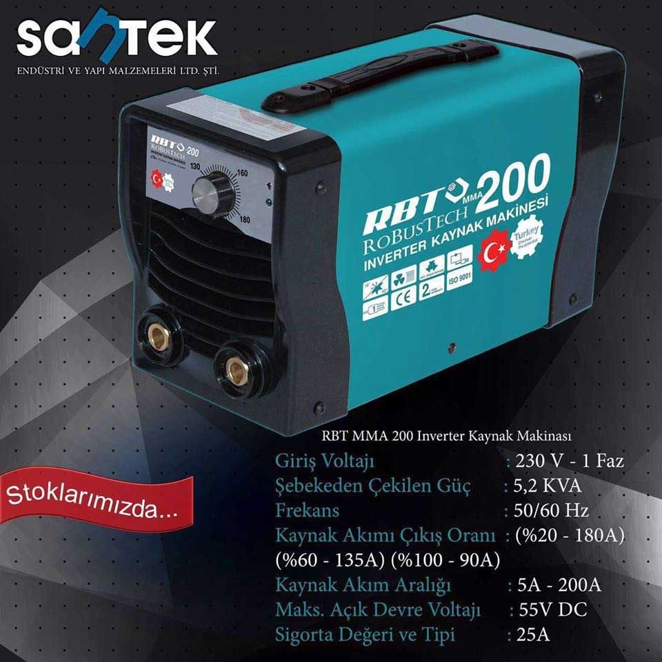 RBT MMA 200 İNVERTER KAYNAK MAKİNASI RBT100, Rbt Mma 200 Inverter ...