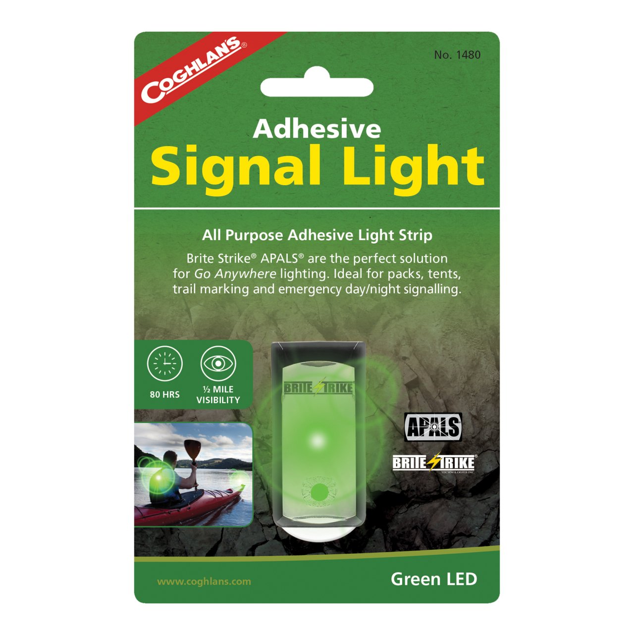 Coghlans Yapışkanlı Yeşil Sinyal Lambası (Green)