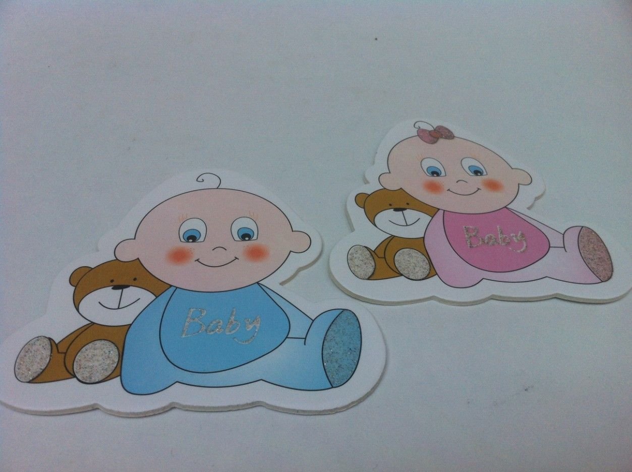 10�lu Decota Sticker (ayıcık figürlü bebek stiker) AhşapDecota