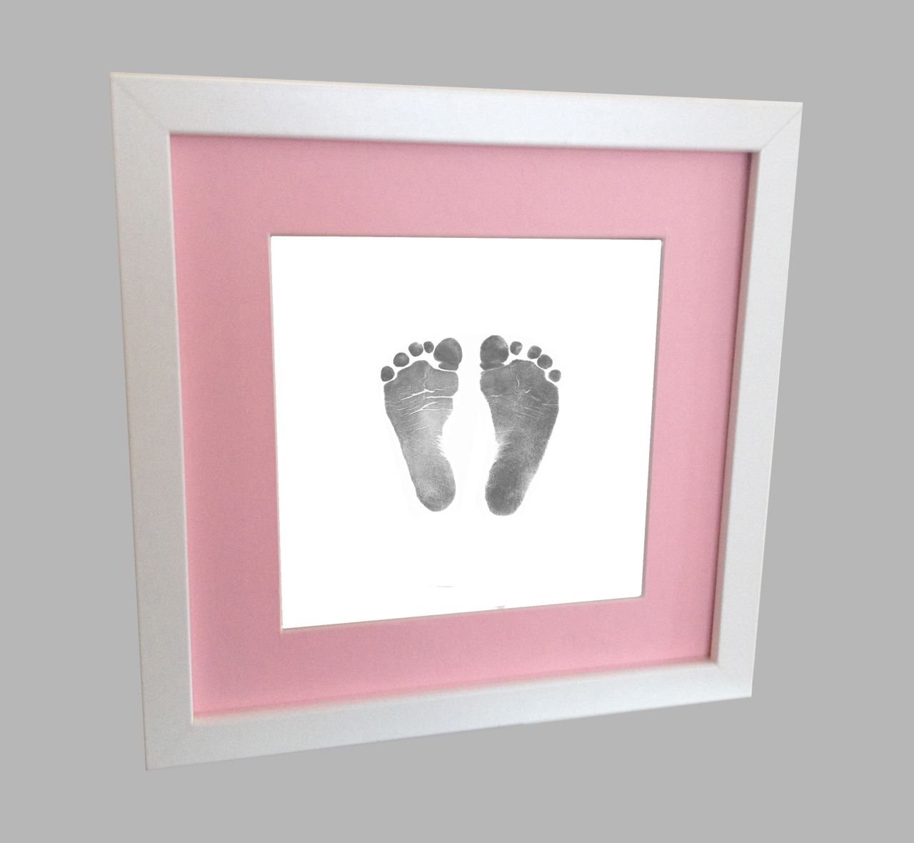 inkless print beyaz cerceveli el ve ayak izi alma seti inkless print kucuk izler hazir kalip seti