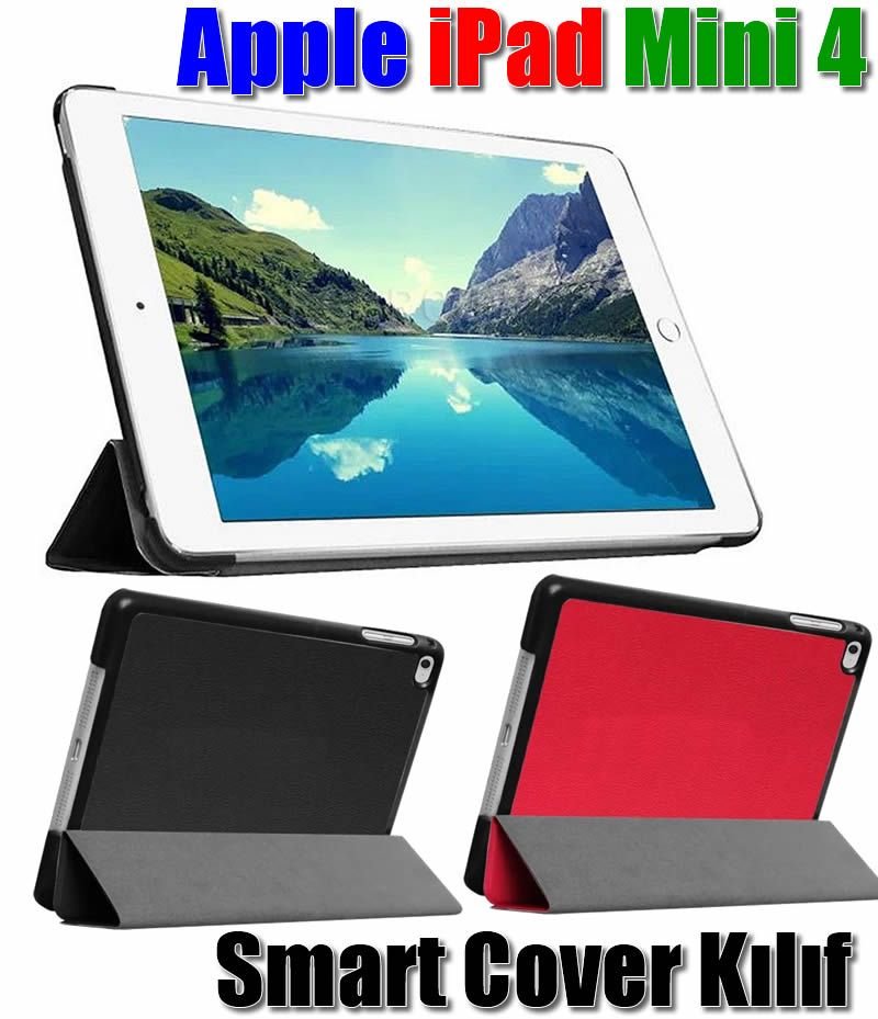 Apple Ipad Mini 4 Slim Smart Cover Kilif Film