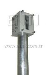 Kamera Diregi 3 Mt Yuvarlak Boru Galvanizli Kamera Diregi Camera Pole Devol Galvaniz Direk Armatur Devol