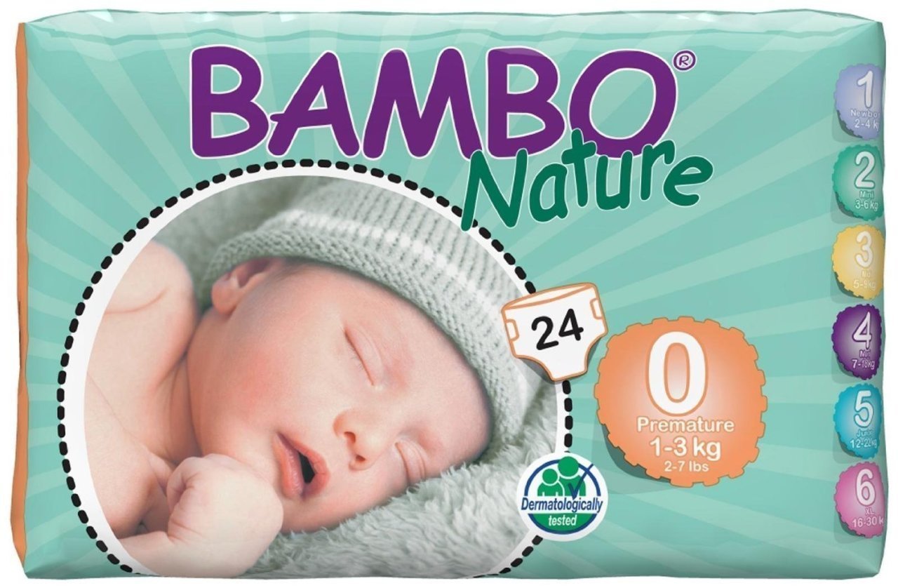 Bambo Nature No0 Prematüre Bebek Bezi 13 Kg 24 Adet