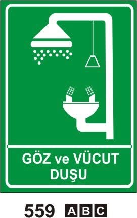 Goz Ve Vucut Dusu Uyari Levhalari