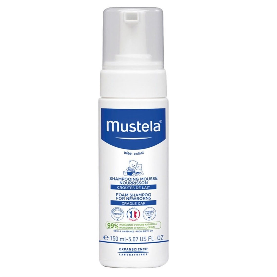 Mustela Yenidoğan Konak Önleyici 150 ml Bebek Köpük Şampuanı Anne