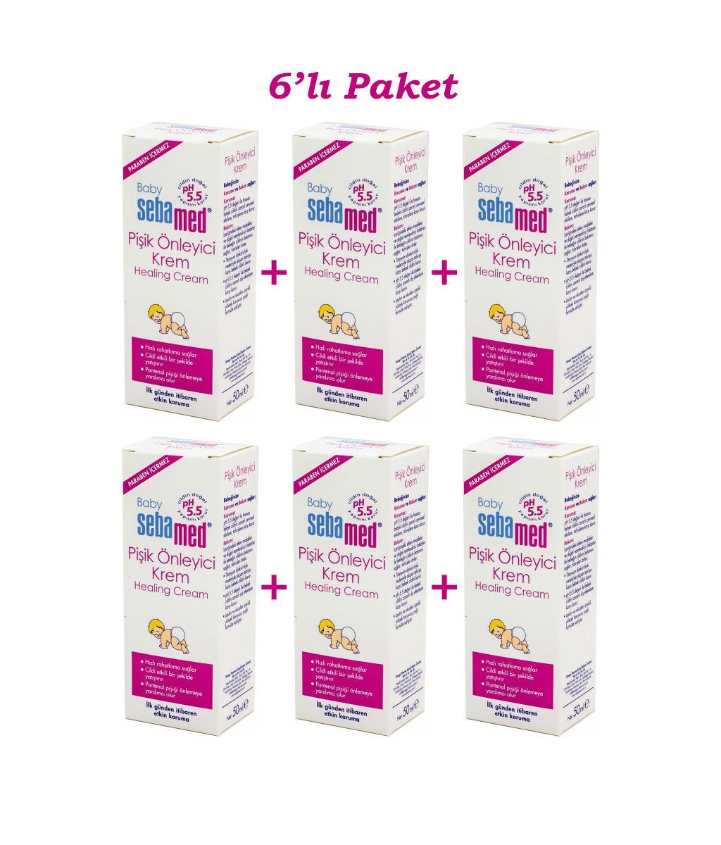 Sebamed Baby Healing Bebek Pişik Önleyici Krem 50 ml 6�lı Pişik ve