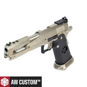 AW HX2201 Gold Standard IPSC Turnuva Tabancası Airsoft - Gümüş