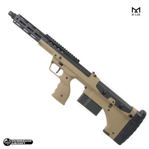 SILVERBACK SRS A2/M2 ''16inç Namlu'' Desert Tech Lisanslı COVERT Airsoft Sniper Tüfek - Tan