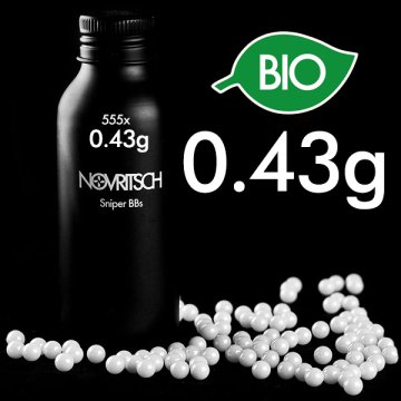 NOVRITSCH 6mm 0.43g x 555lik Sniper BIO BB mermi