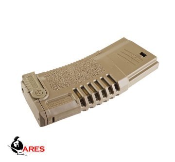 ARES AMOEBA MIDCAP 140BB 5.56 REALISTIC AEG MAGAZINE ŞARJÖR - TAN