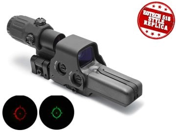 EOTECH Tipi 518 Red Dot+G33 3X Magnifier Set-Siyah ISG9137