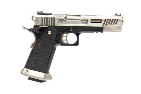 WE Hi-Capa Force 5.1 SV - GBB FULL METAL  Airsoft Tabanca Silver TREX