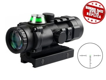 BURRIS Tipi 3x32 Green Chevron Reticle Optik-Siyah ISG9140GB