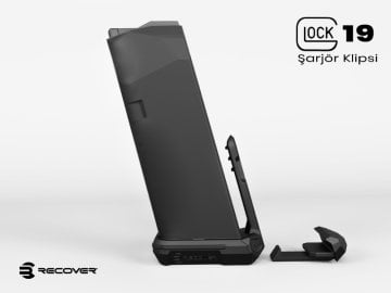 Recover MC19 Glock 19 için Şarjör Klipsi - Siyah