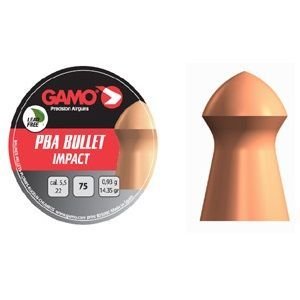 GAMO PBA BULLET IMPACT 5.5mm 14.35Grain 75Adet