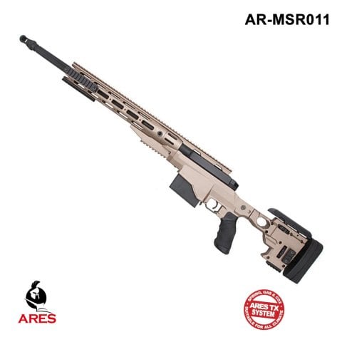 ARES REMINGTON MSR338 SPRING SNIPER TÜFEĞİ BOLT ACTION TAN - ÇÖL RENGI