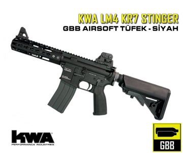 KWA LM4 KR7 STINGER LIMITED EDITION GBB AİRSOFT TÜFEK - SİYAH