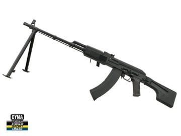 CYMA CM052A Full Metal RPK Airsoft AEG Siyah - Katlanır dipçik - Bipod dahil