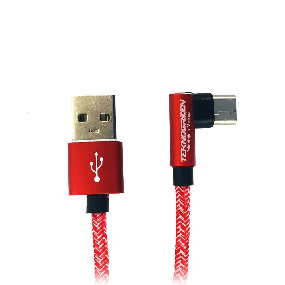 usb type c data sarj kablo l tip teknogreen tku c301