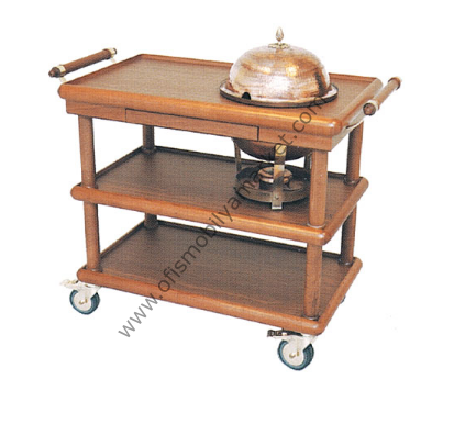 Bakır Chafingdish Servis Arabası