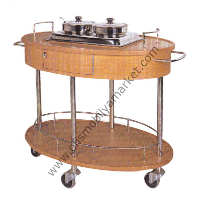 Paslanmaz Chafingdish Servis Arabası