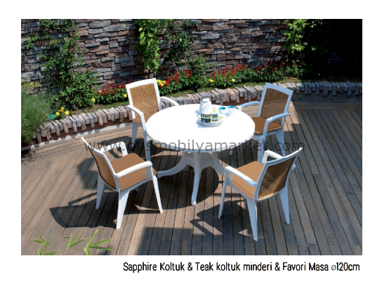 Bahçe Yemek Masa Takımı Papatya Bahçe Yemek Masa Takımı Papatya