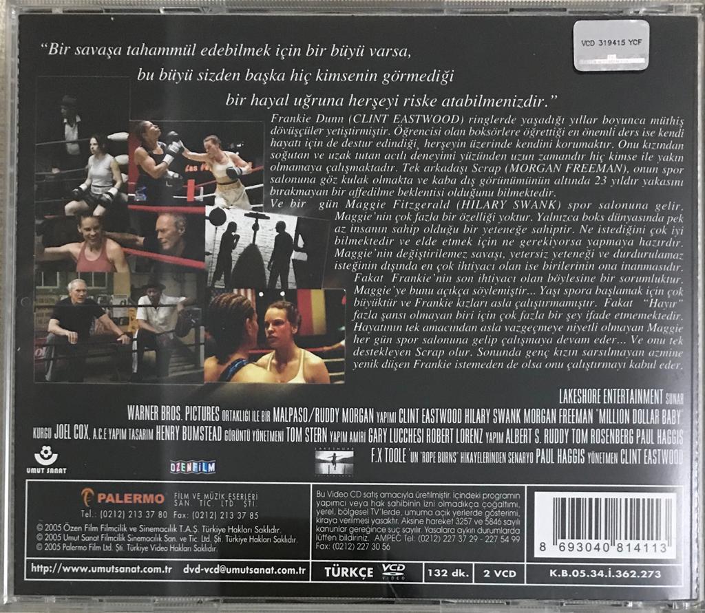 Milyonluk Bebek Million Dollar Baby VCD Film VCD5618 Yabancı