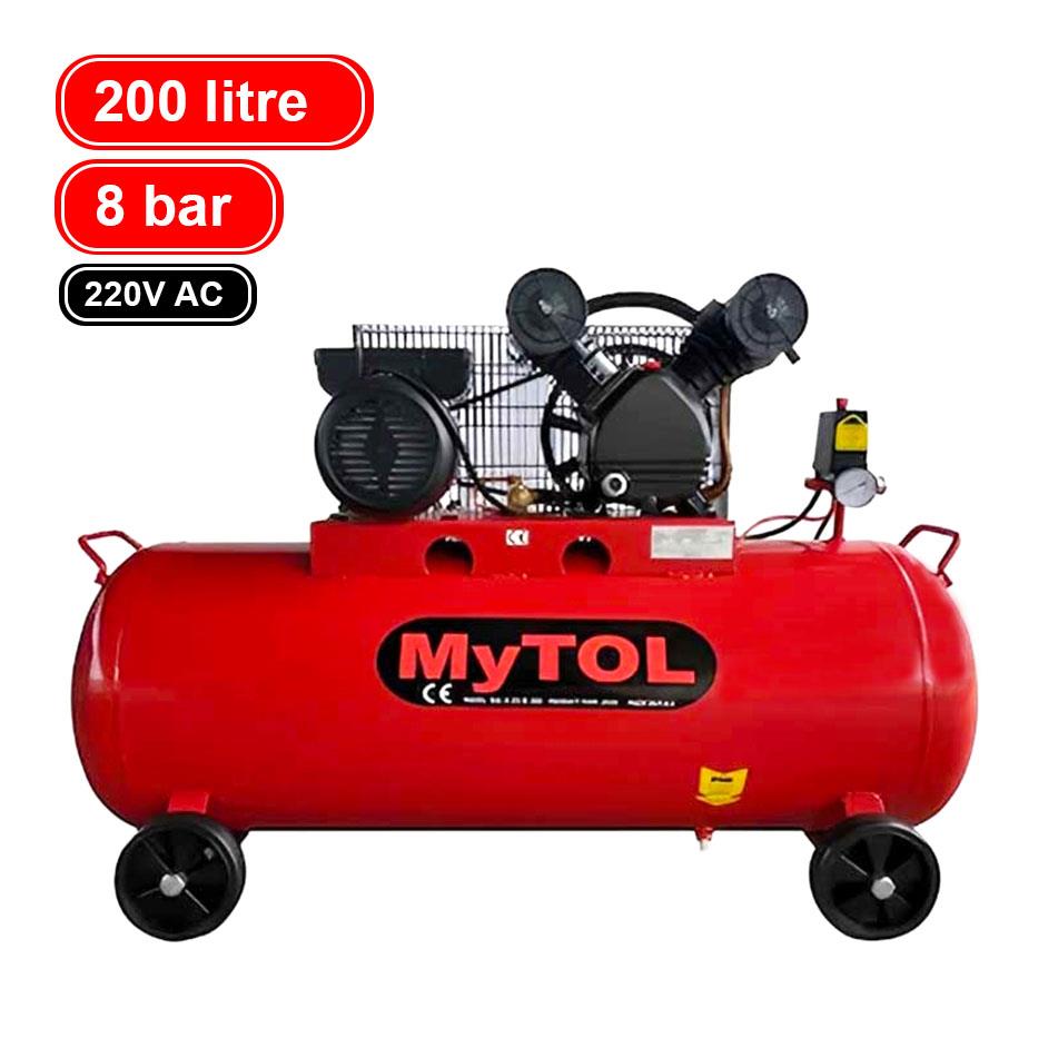 MyTOL MY14310 V-Kafa Hava Kompresörü 3Hp 200 Litre 8 Bar MyTOL MY14310 V-Kafa Hava Kompresörü 3Hp 200 Litre 8 Bar