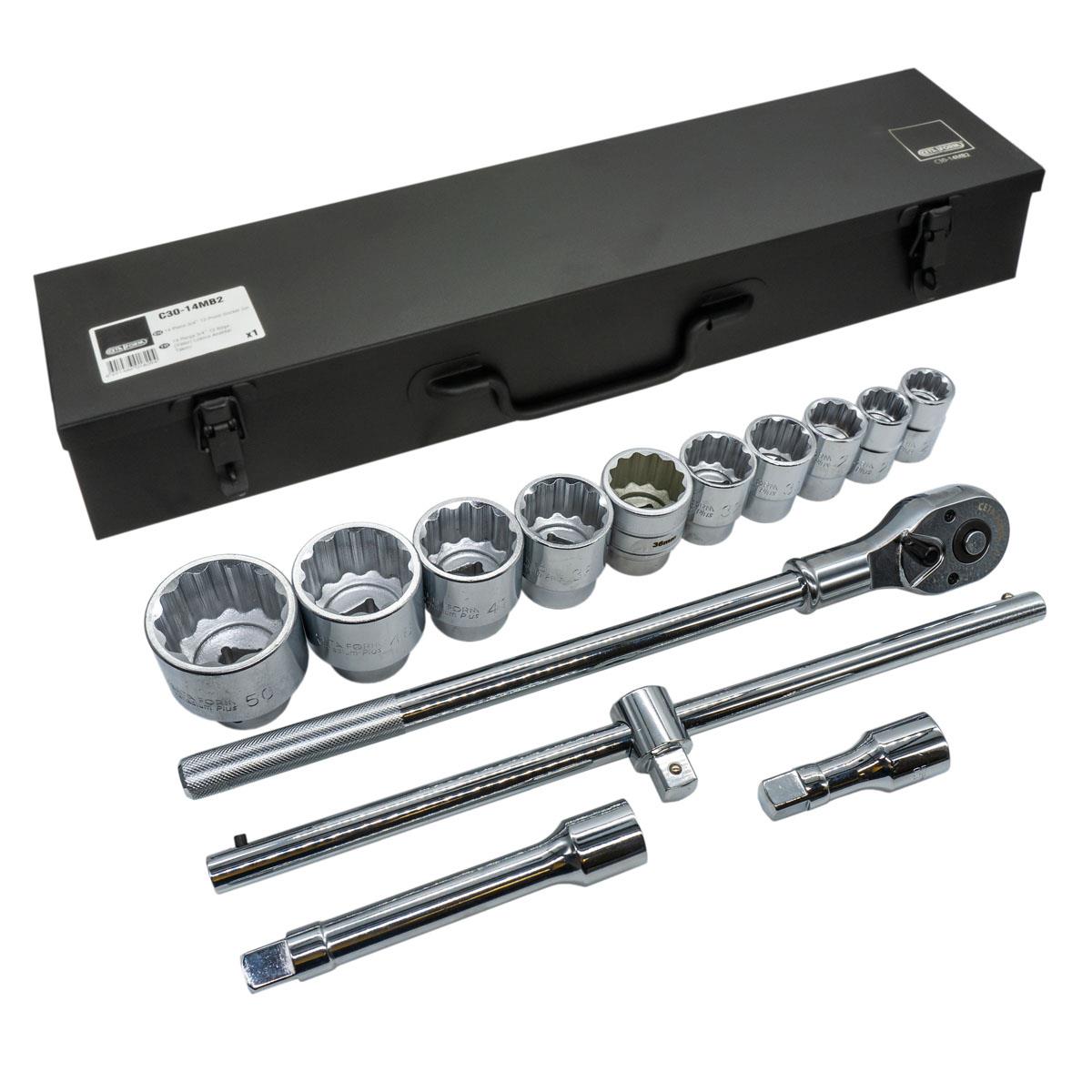 Ceta Form C30-14MB2 3/4” 12 Köşe Lokma Takımı(Metal Çanta)-14Prç Ceta Form C30-14MB2 3/4” 12 Köşe Lokma Takımı(Metal Çanta)-14Prç