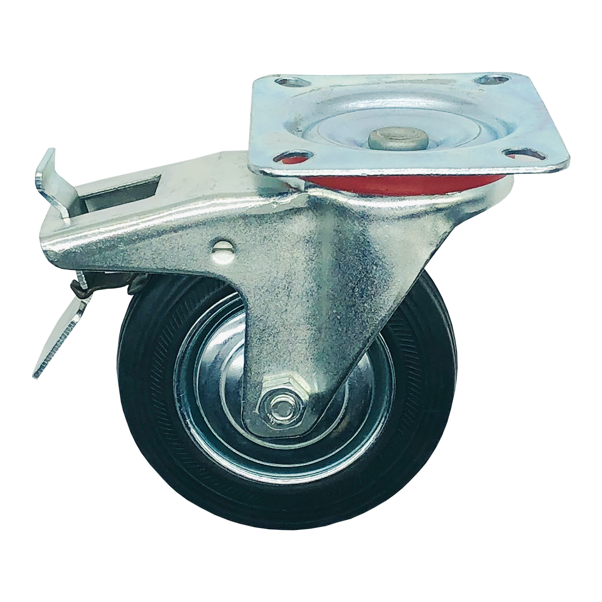 Yük Taşıma Lastik Teker Dönerli Frenli 125 x 37 5 mm Servis Tekeri Yük Taşıma Lastik Teker Dönerli Frenli 125 x 37 5 mm Servis Tekeri