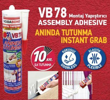 Kornis Yapistirici Montaj Silikonu Aninda Tutunma Beyaz 420 Gr