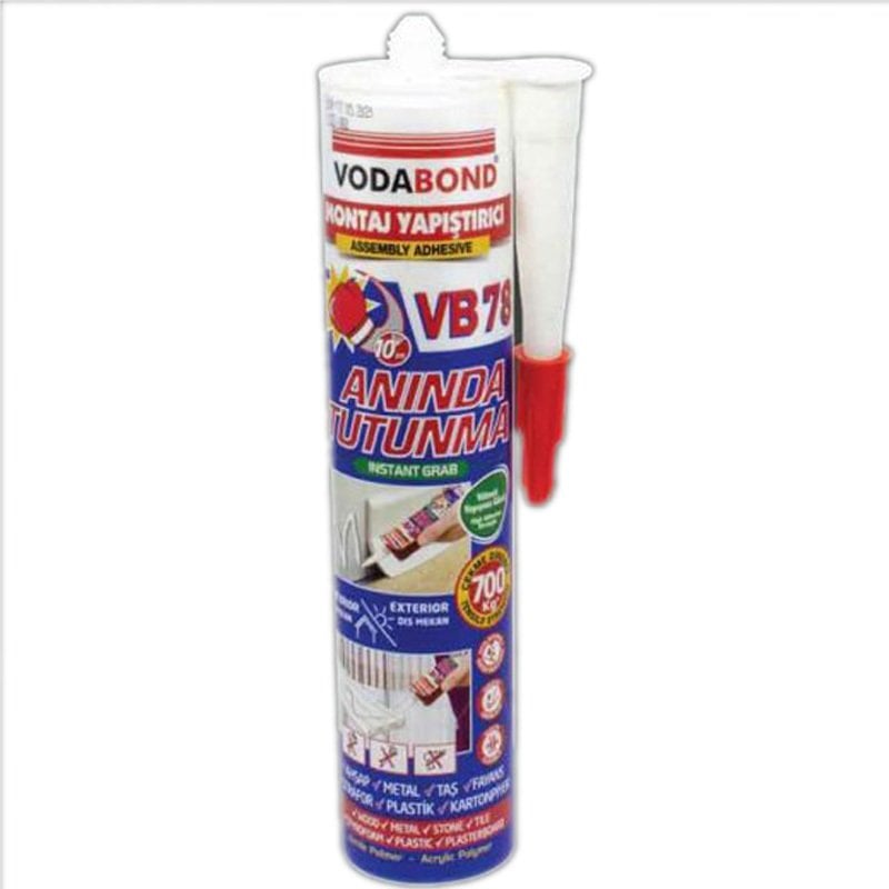Korniş Yapıştırıcı Montaj Silikonu Anında Tutunma Beyaz 420 gr