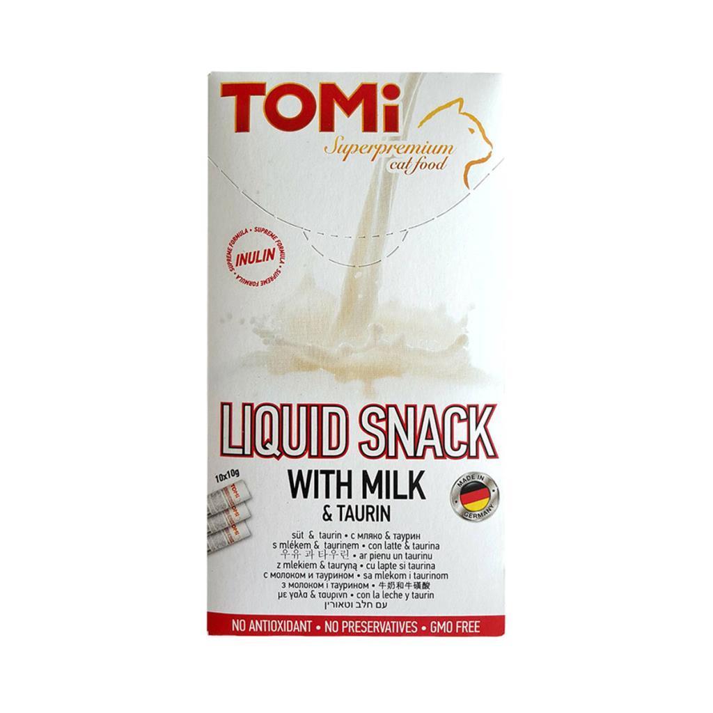 Tomi Kedi Ödülü Sütlü Likit Snack 10x10Gr