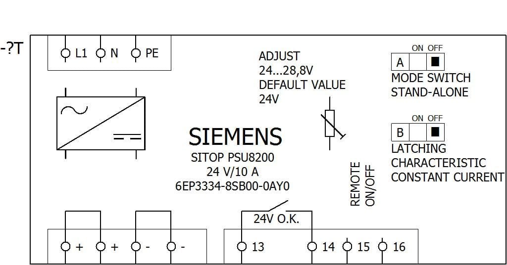 6EP3334-8SB00-0AY0 /SITOP PSU8200 24 V/1