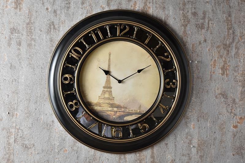 SETA TIME DUVAR SAATI ANCIENT ON MIRRORS SİYAH 50 CM Setabianca
