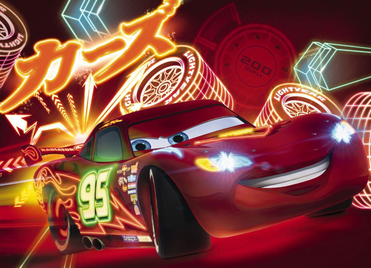Komar 4477 Cars Neon184 x 254 cm