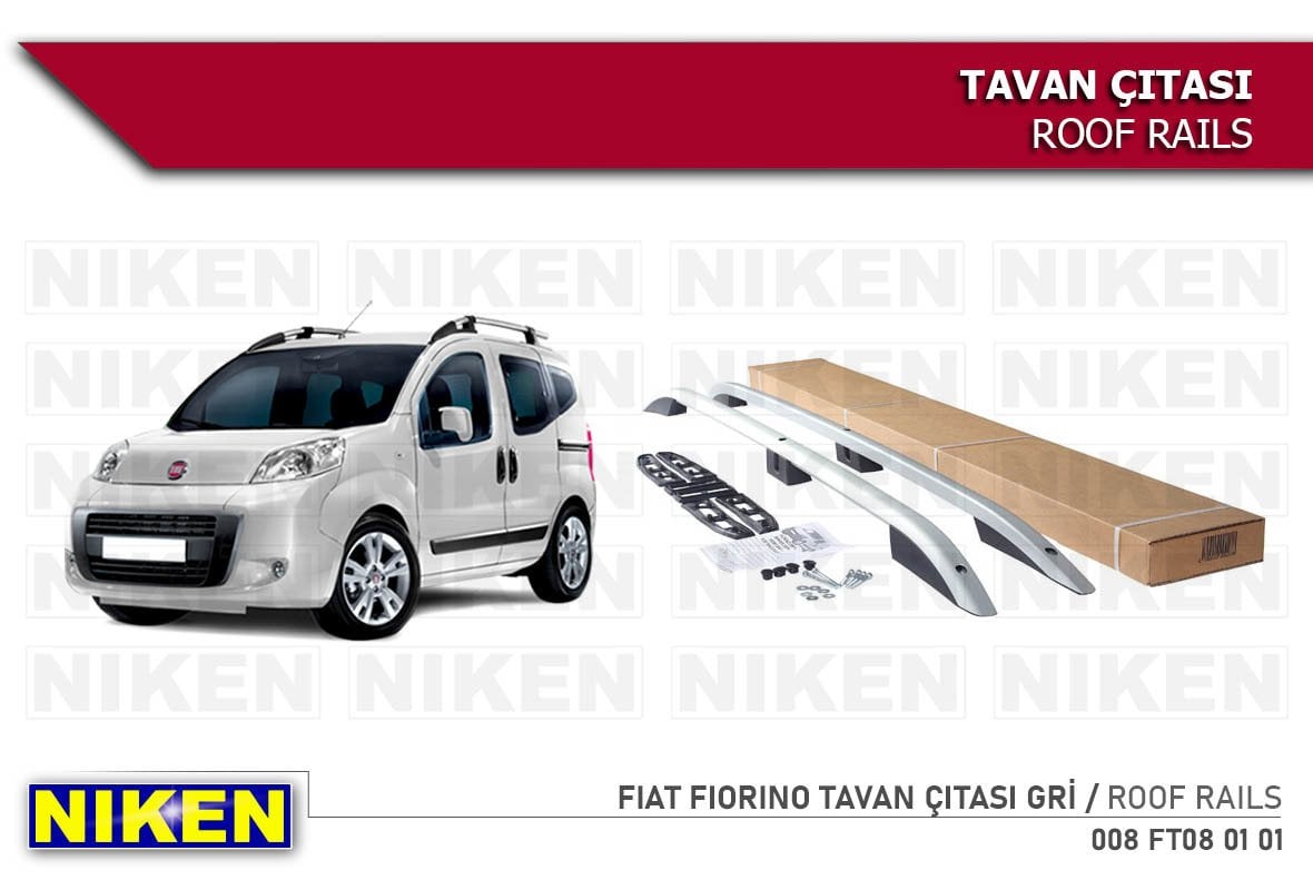 Niken Fiat Fiorino Port Bagaj Tavan Çıtası Gri 2008 Üzeri