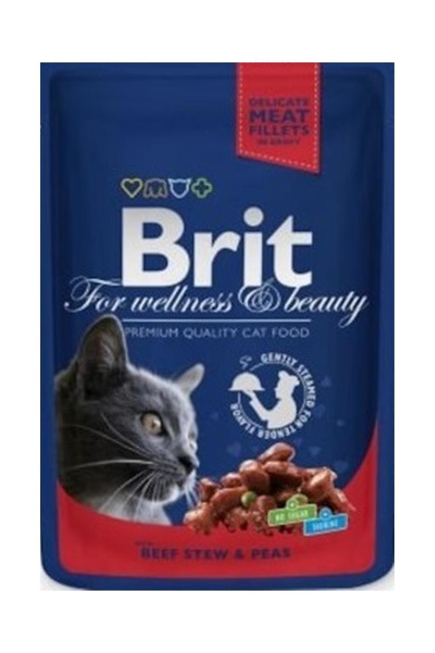 Brit Premium Sığır Etli ve Bezelyeli Konserve Kedi Maması emamapet