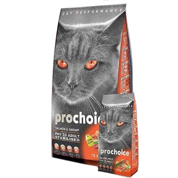 Prochoice Kısırlaştırılmış Somonlu ve Karidesli Yetişkin Kedi Maması 2