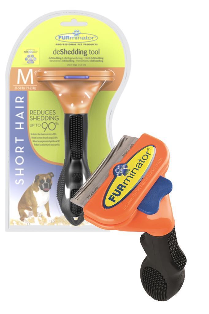 furminator shorthair m dog kisa tuylu kopekler icin tarak emamapet