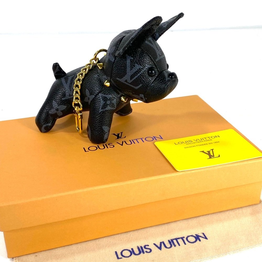 Louis Vuitton Puppy Keychain Dog Hat Box Supple Bag Charm Purse Key Holder  LV   eBay