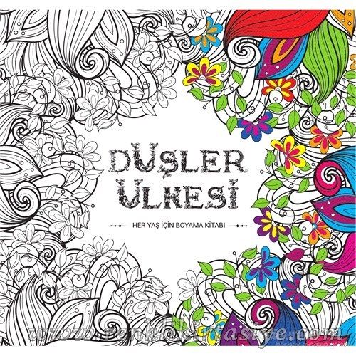 Dusler Ulkesi Buyukler Icin Boyama Kitabi Mandala Boyama Kitabi