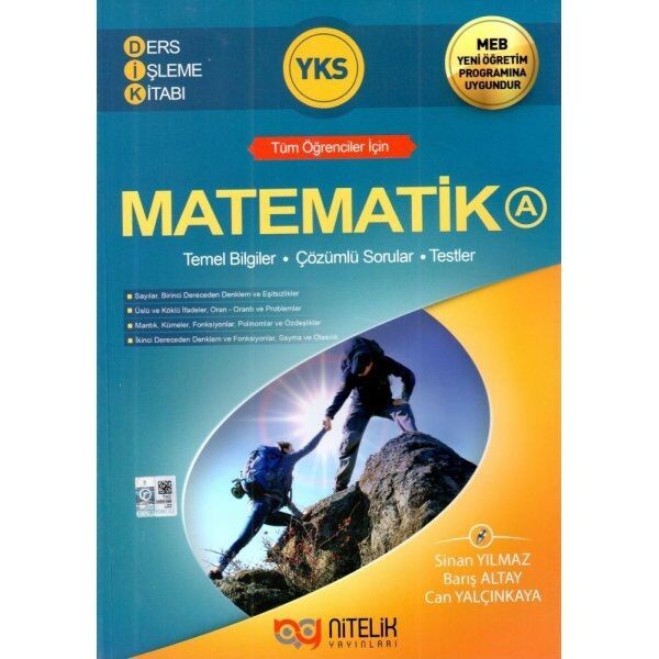 YKS Matematik A Ders İşleme Kitabı Nitelik Yayınları, Nitelik Yayınları