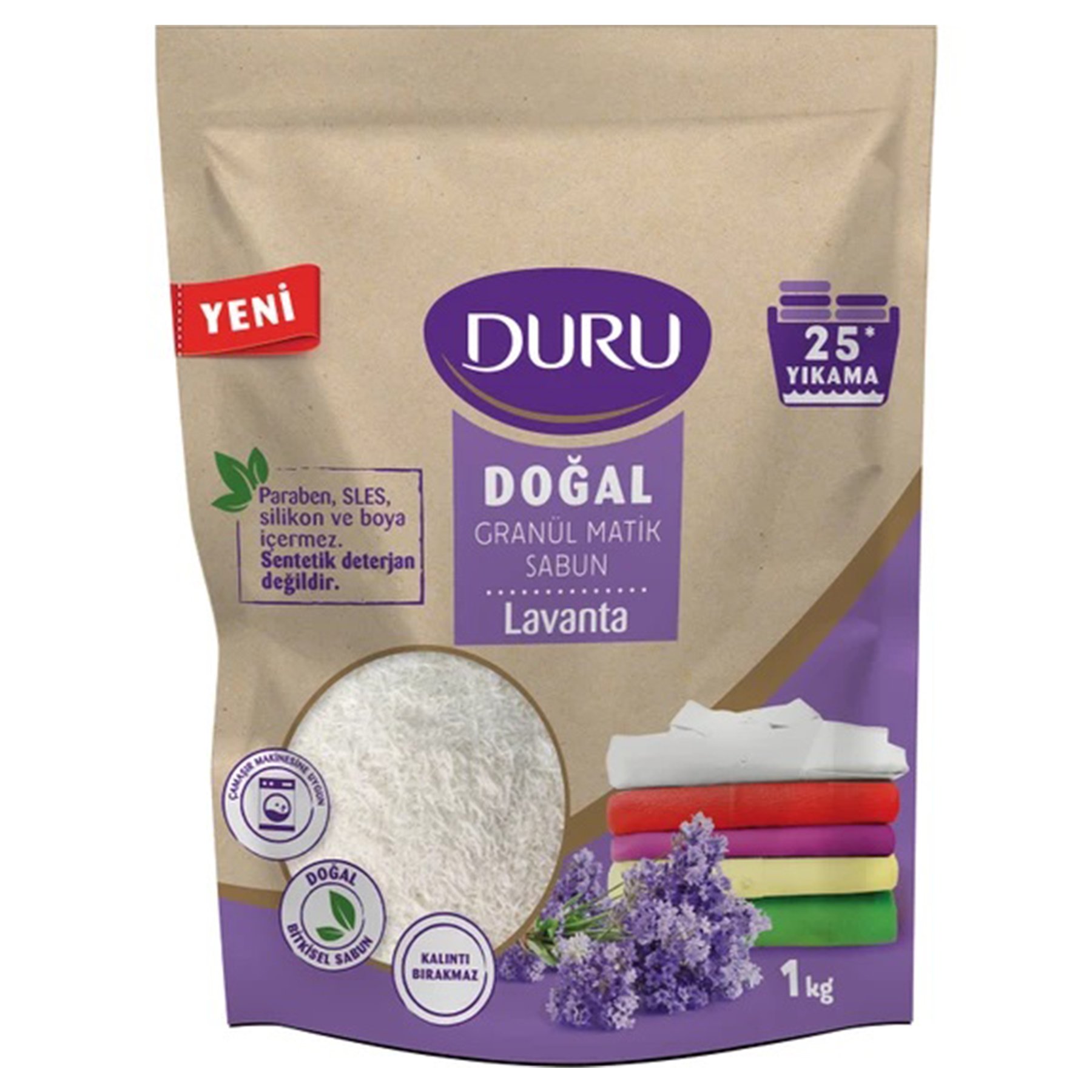 Duru Doğal Granül Matik Sabun Lavanta 1 Kg BEBEK ÜRÜNLERİ Bebegen