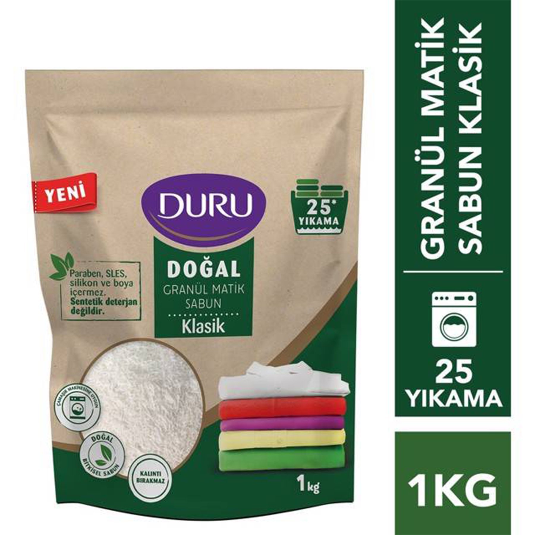 Duru Doğal Granül Matik Sabun Klasik 1 Kg BEBEK ÜRÜNLERİ Bebegen