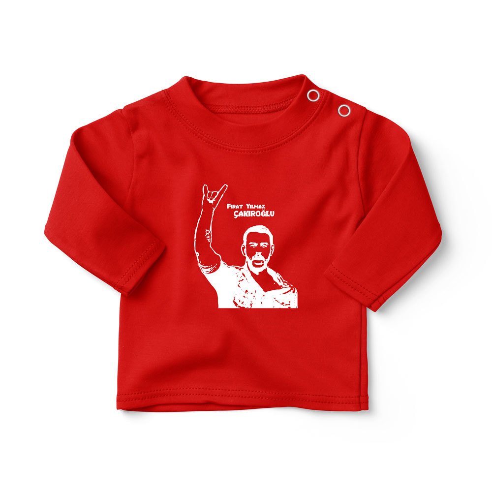 Firat Yilmaz Cakiroglu Uzun Kol Bebek Tisort Cit Citli 0 12 Ay