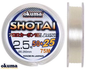 Okuma Shotai Fluorocarbon 75 mt 0,148 mm Misina Yaban Av Malzemeleri